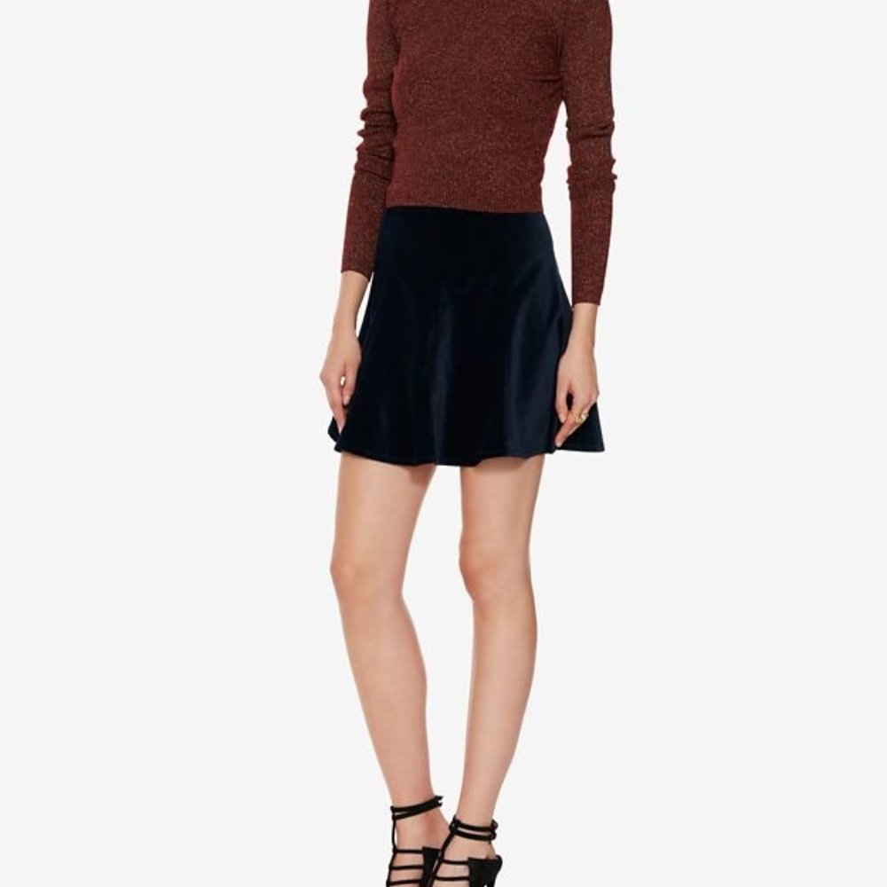 Rag and Bone Jean Velvet Suki Mini Skirt